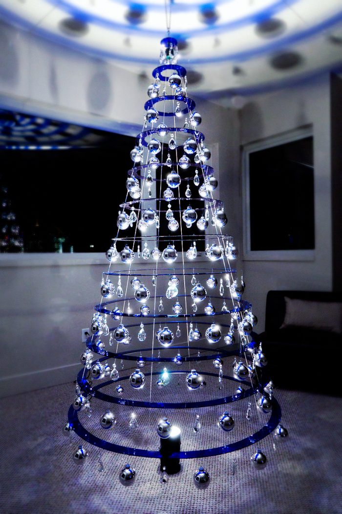 blue christmas tree